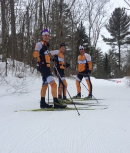 Team OAM Now taking advantage of the trails to ski and test before the race!