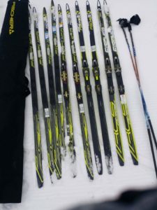 To compete on the highest level, an arsenal of skis is necessary to be prepared for any conditions. 
