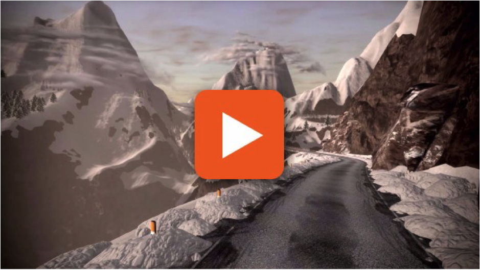 Link to a video of the new Zwift mountain section